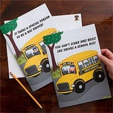 Bus Driver Character© Oversized Personalized Card - 11526