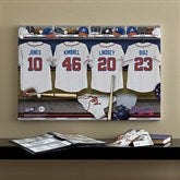 Atlanta Braves MLB Personalized Locker Room Canvas- 16x24 - 11532-M