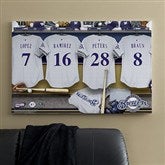 Milwaukee Brewers MLB Personalized Locker Room Canvas- 24x36 - 11533-L