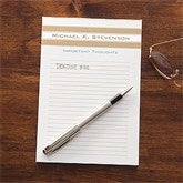 Classy Stripes Personalized Notepad - 11543