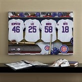 Chicago Cubs MLB Personalized Locker Room Canvas- 16x24 - 11552-M