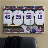 Chicago Cubs MLB Personalized Locker Room Canvas- 24x36 - 11552-L