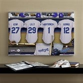 LA Dodgers MLB Personalized Locker Room Canvas- 16x24 - 11554-M
