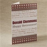 Happy Retirement Personalized Greeting Card - 11557