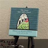 God is Love Personalized Canvas 5 1/2