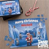 Santa Claus Is Comin' To Town® Personalized 252 Piece Puzzle & Tin - 11577-252