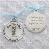 Bless This Child Personalized Crib Medallion-Boy - 11607-B