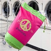 Pretty Peace Personalized Laundry Bag - 11615