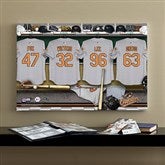 Baltimore Orioles MLB Personalized Locker Room Canvas- 16x24 - 11644-M
