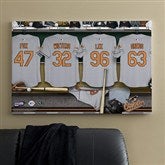Baltimore Orioles MLB Personalized Locker Room Canvas- 24x36 - 11644-L