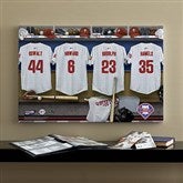 Philadelphia Phillies MLB Personalized Locker Room Canvas- 16x24 - 11661-M