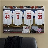 Philadelphia Phillies MLB Personalized Locker Room Canvas- 24x36 - 11661-L