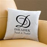 Our Monogram© Personalized Keepsake Pillow - 11686