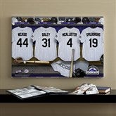 Colorado Rockies MLB Personalized Locker Room Canvas- 16x24 - 11718-M