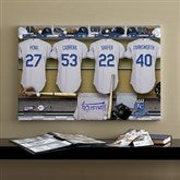Kansas City Royals MLB Personalized Locker Room Canvas- 16x24 - 11737-M