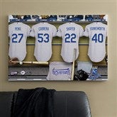 Kansas City Royals MLB Personalized Locker Room Canvas- 24x36 - 11737-L