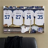 Detroit Tigers MLB Personalized Locker Room Canvas- 24x36 - 11738-L