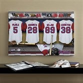 LA Angels MLB Personalized Locker Room Canvas- 16x24 - 11750-M