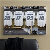 Toronto Blue Jays MLB Personalized Locker Room Canvas- 24x36 - 11753-L