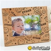 SmileyWorld® Personalized Wood Photo Frame - 11819