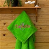 All About Me Beach Towel - Lime Green - 11931-G