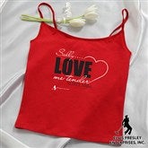 Elvis Love Me Tender™ Ladies Personalized Red Camisole - 11950-C
