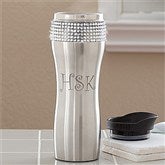 Glitz and Glam Personalized Stainless Steel Tumbler with Initials - 11988-I