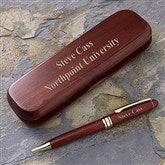 The Graduate Engraved Rosewood Pen Set - 1201
