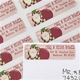 Vintage Santa Return Address Labels - 12021