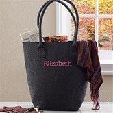The Charlotte Embroidered Felt Tote Bag--Name - 12031-N