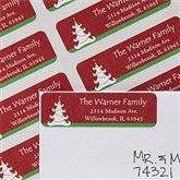Christmas Tree Return Address Labels - 12038