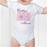 Baby's Big Day Personalized Baby Bodysuit - 12073-BB