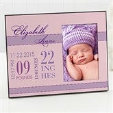 Baby's Big Day Personalized Frame For Girls - 12113-N