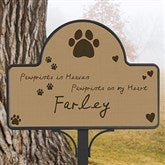 Pawprints In Heaven Memorial Stake With Magnet - 12124-NS