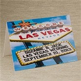 Welcome To Las Vegas Personalized Greeting Card - 12218