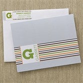 Stylish Stripes Note Cards & Envelopes - 12238