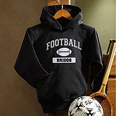 13 Sports© Black Hooded Sweatshirt - Youth - 1227-Y