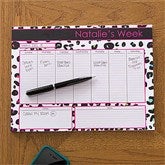 Her Weekly Agenda Personalized 8.5x11 Calendar Pad - 12312-S