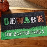 Beware! Personalized Standard Doormat - 12324