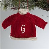 Christmas Sweater Embroidered Ornament - Red - 12335-R