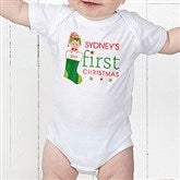 First Christmas Character Personalized Baby Bodysuit - 12395BB