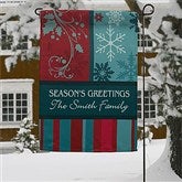 Happy Holidays Personalized Garden Flag - 12408