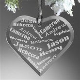 Her Heart Of Love Personalized Heart Ornament - 12413