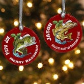 Fisherman's Christmas Personalized Ornament - 12436