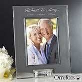 Orrefors Engraved Anniversary Photo Frame - 12466