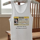 Driver's License Personalized Birthday White Tank - 12587-WTT