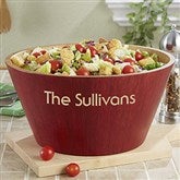 Bamboo Personalized Serving Bowl - Large - 12594-L-S