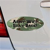 Camo Personalized Bumper Magnet- Oval - 12617-O