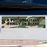 Camo Personalized Bumper Magnet- Rectangle - 12617-R