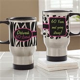 Flirty-Licious Personalized Birthday Travel Mug - 12700